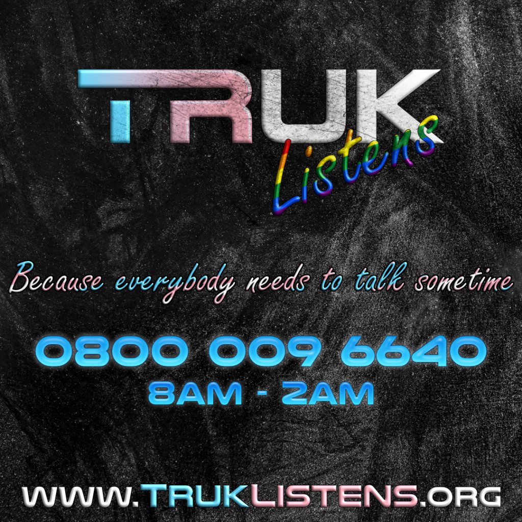 TRUK listens phone number 0800 009 6640, 8am to 2am