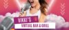 Text says "DJ Vikki Kinsella Virtual Bar & Grill Sunday 2-4pm"